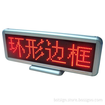 Red Color Desk LED Moving Sign 16X64